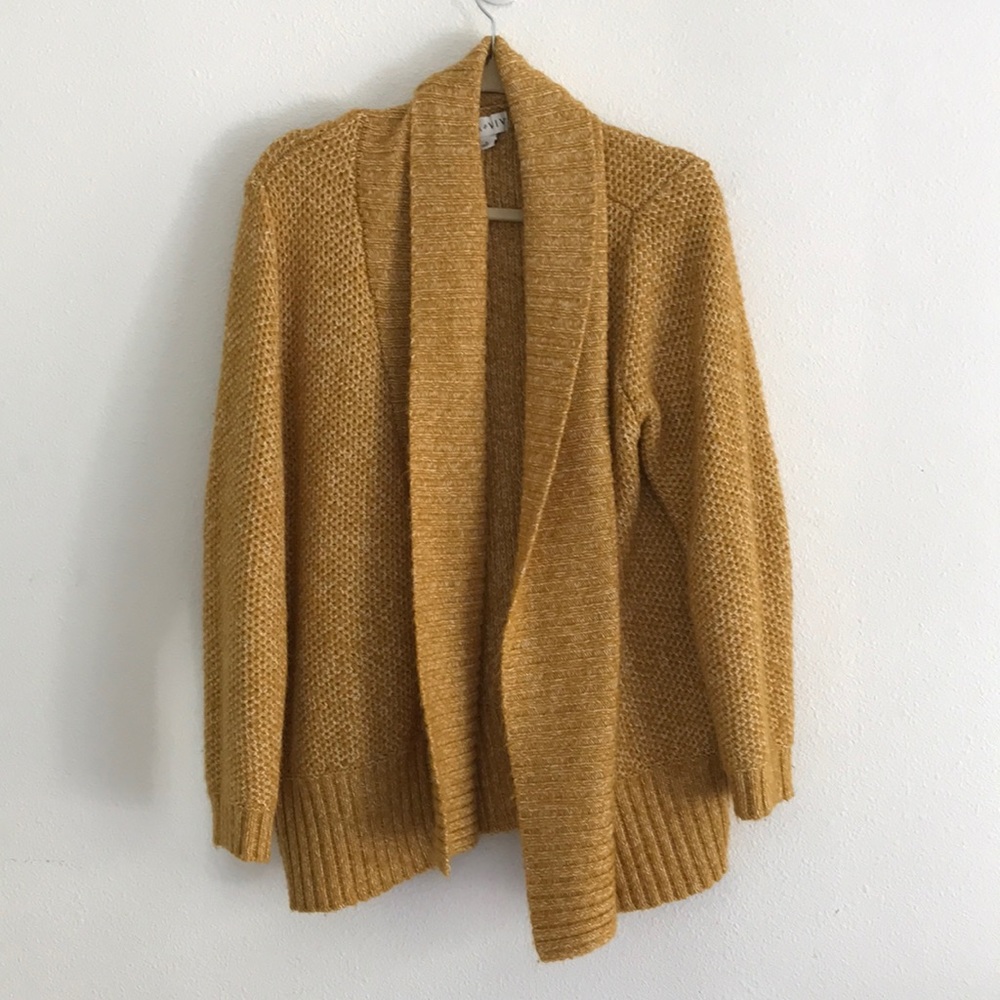 Mustard Yellow Ava & Viv Tweed Sweater